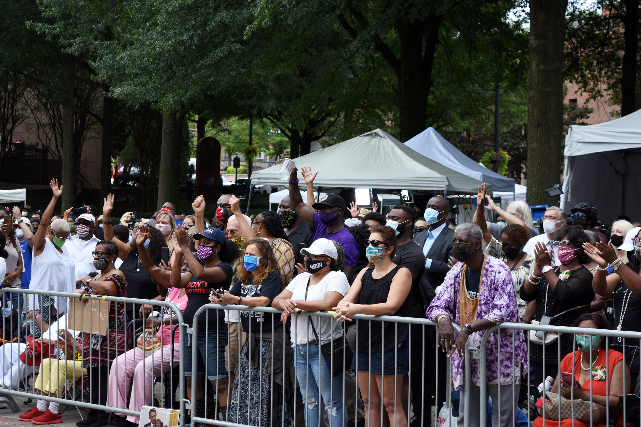 Hundreds of mourners flocked to Ebenezer Baptist Church to witness Rep. John Lewis' funeral.