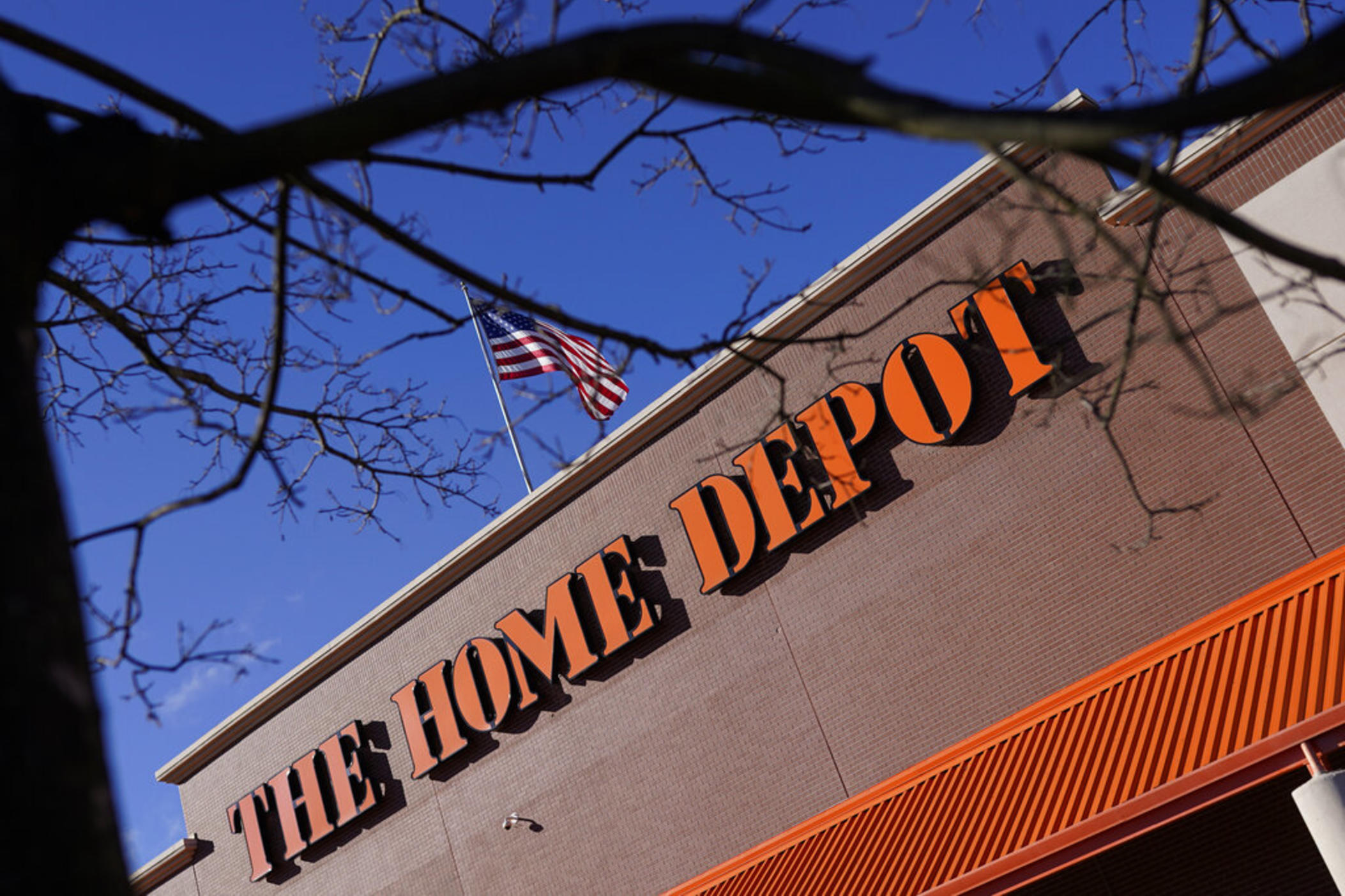 The Home Depot store is seen on Monday, Feb. 22, 2021, in Cornelius, N.C.
