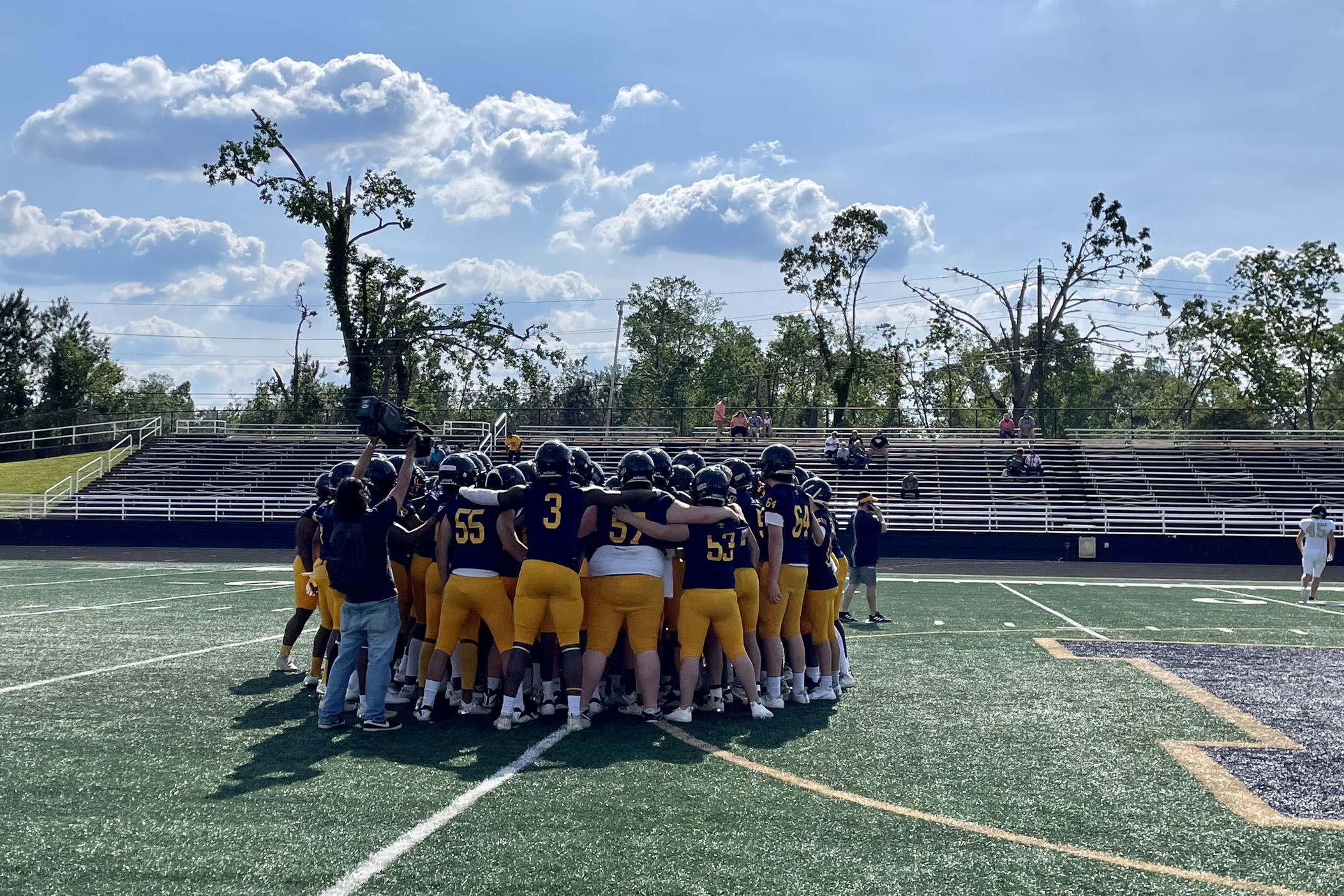 The Troup High School football team is shown during practice in an undated photo. The Georgia High School Association decided in a n Oct. 2, 2023 meeting to allow student athletes to make deals from their names, images and likenesses.
