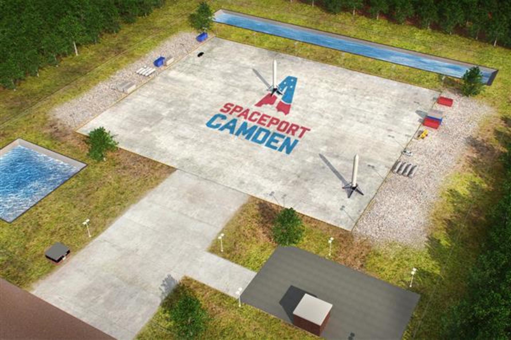 This image shows a part of the proposed Spaceport in Camden County, Ga. 