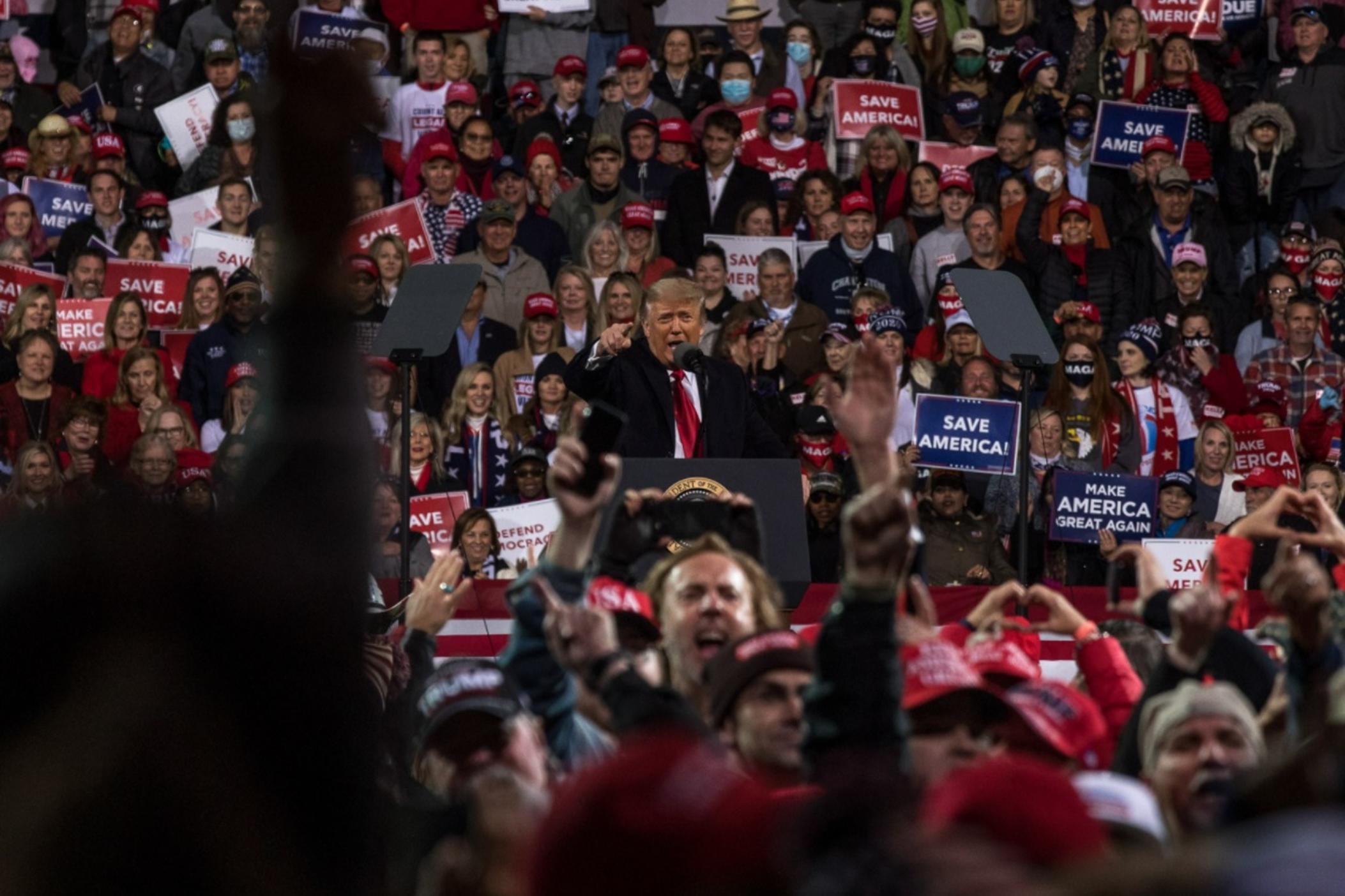 Former President Donald Trump rally