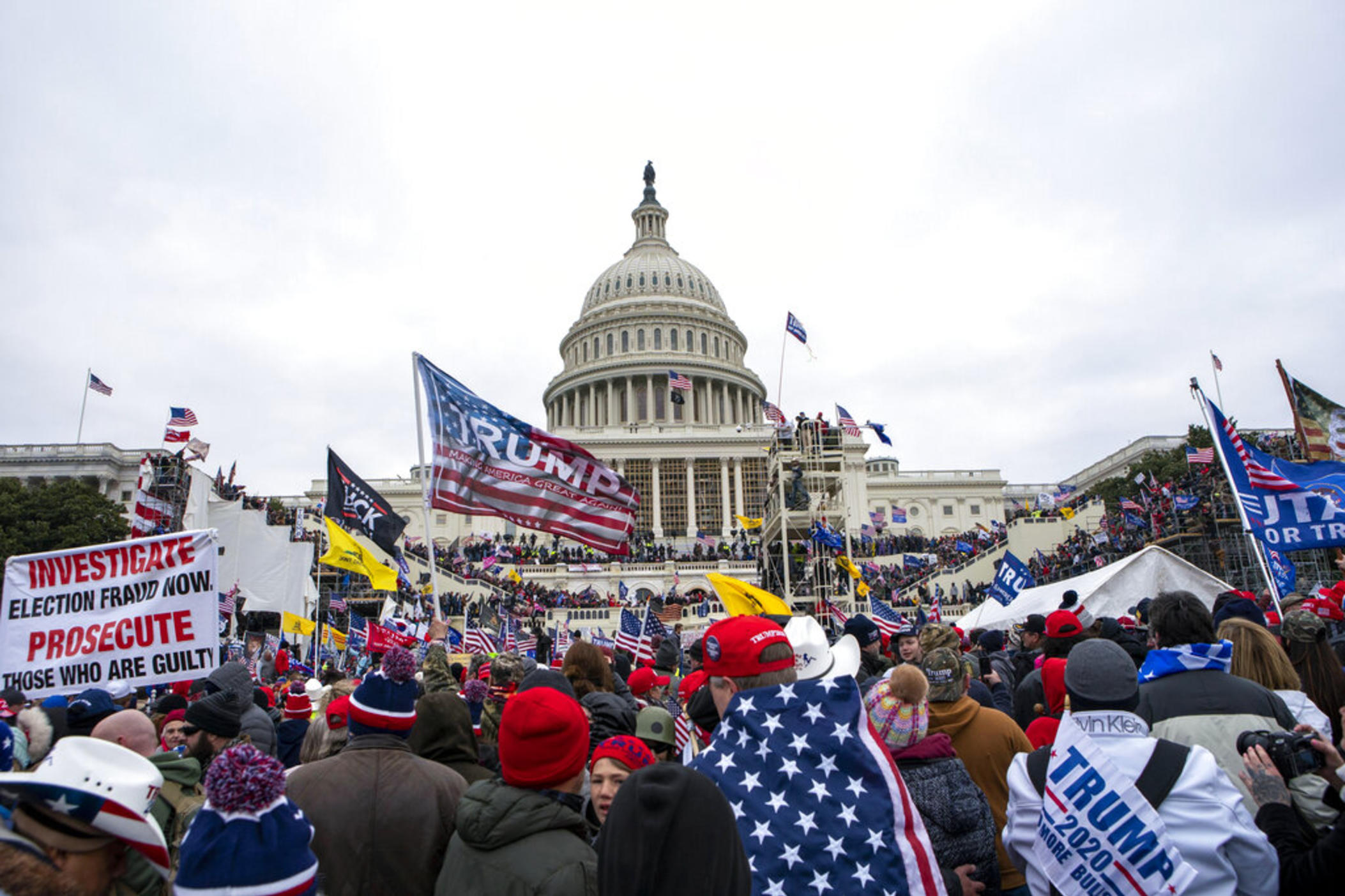 Rioters loyal to President Donald Trump rally at the U.S. Capitol in Washington on Jan. 6, 2021. A Georgia man affiliated with the Oath Keepers militia group became the second Capitol rioter to plead guilty to seditious conspiracy for his actions leading up and through the attack. The sentencing guidelines for Brian Ulrich, who also pleaded guilty to obstructing an official proceeding, were estimated to be 5 ¼ years to 6 ½ years in prison. 