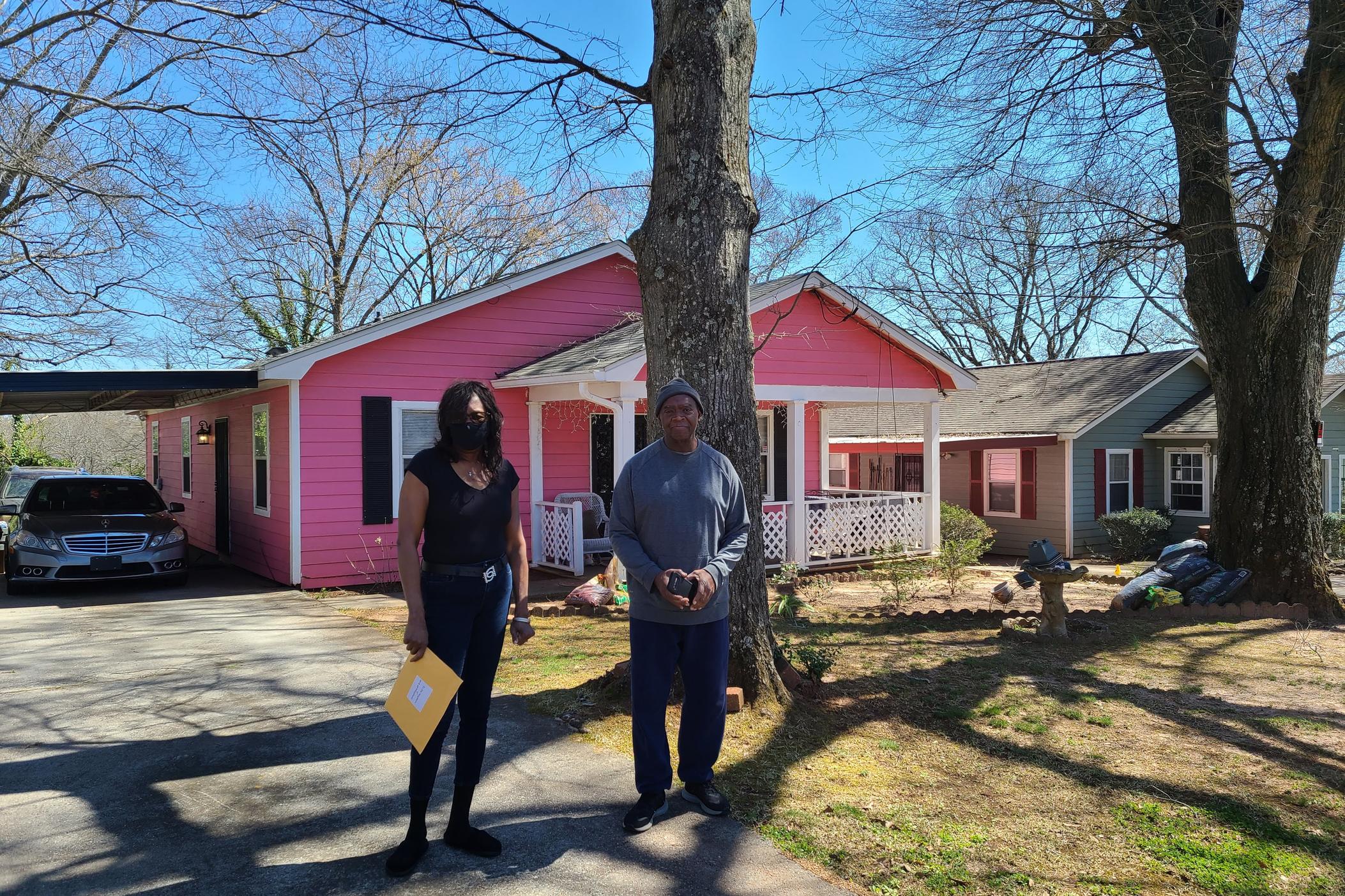 Neighbors Lelia Middlebrook and Ron Hightower have been living in Edgewood for decades. As the neighborhood changes and prices go up they're among the many people looking for relief on their property taxes.
