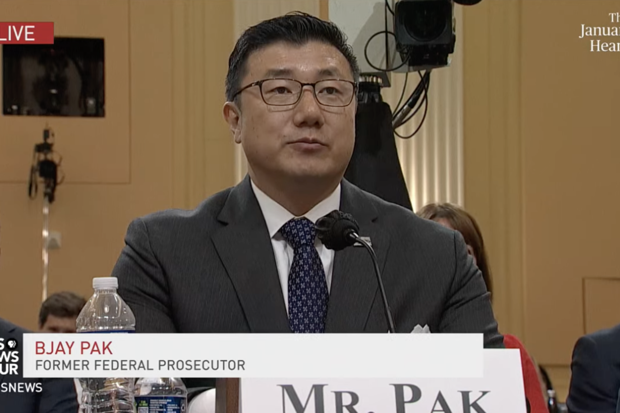 Former U.S. Attorney BJay Pak testified in front of a U.S. House committee investigating the 2021 assault on the U.S. Capitol.