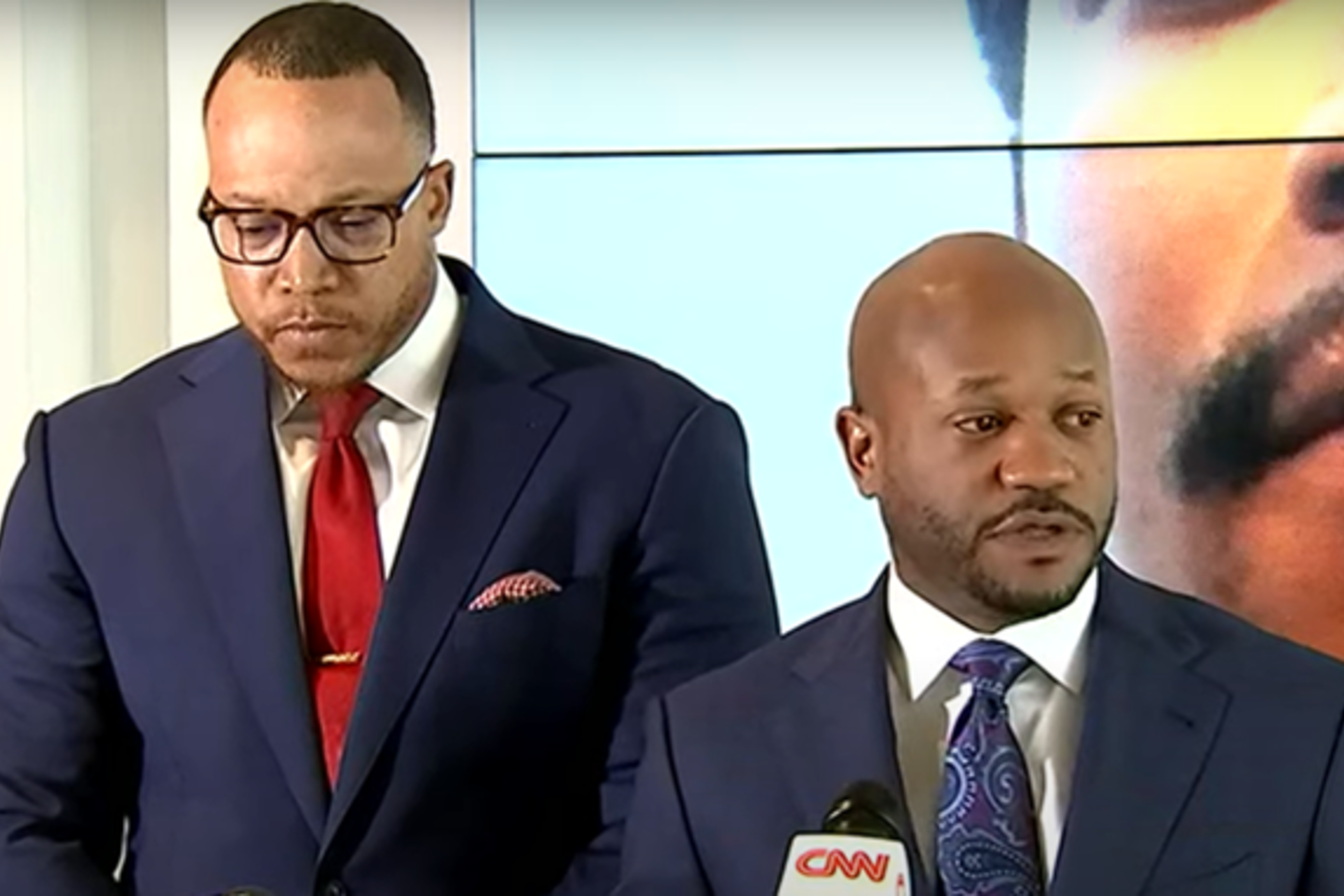 Justin Miller and L. Chris Stewart announced at a press conference August 23, 2022 they would support Rayshard Brooks family in pursuing a civil suit against two APD officers. 