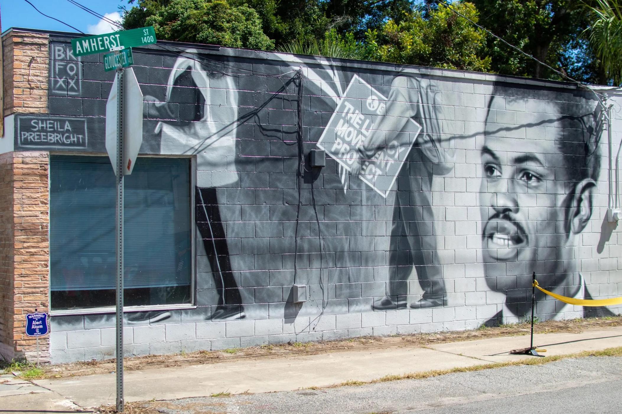 Reverend Julius Ceasar Hope mural after completion. Credit: Jeffery m. Glover/ The Current GA