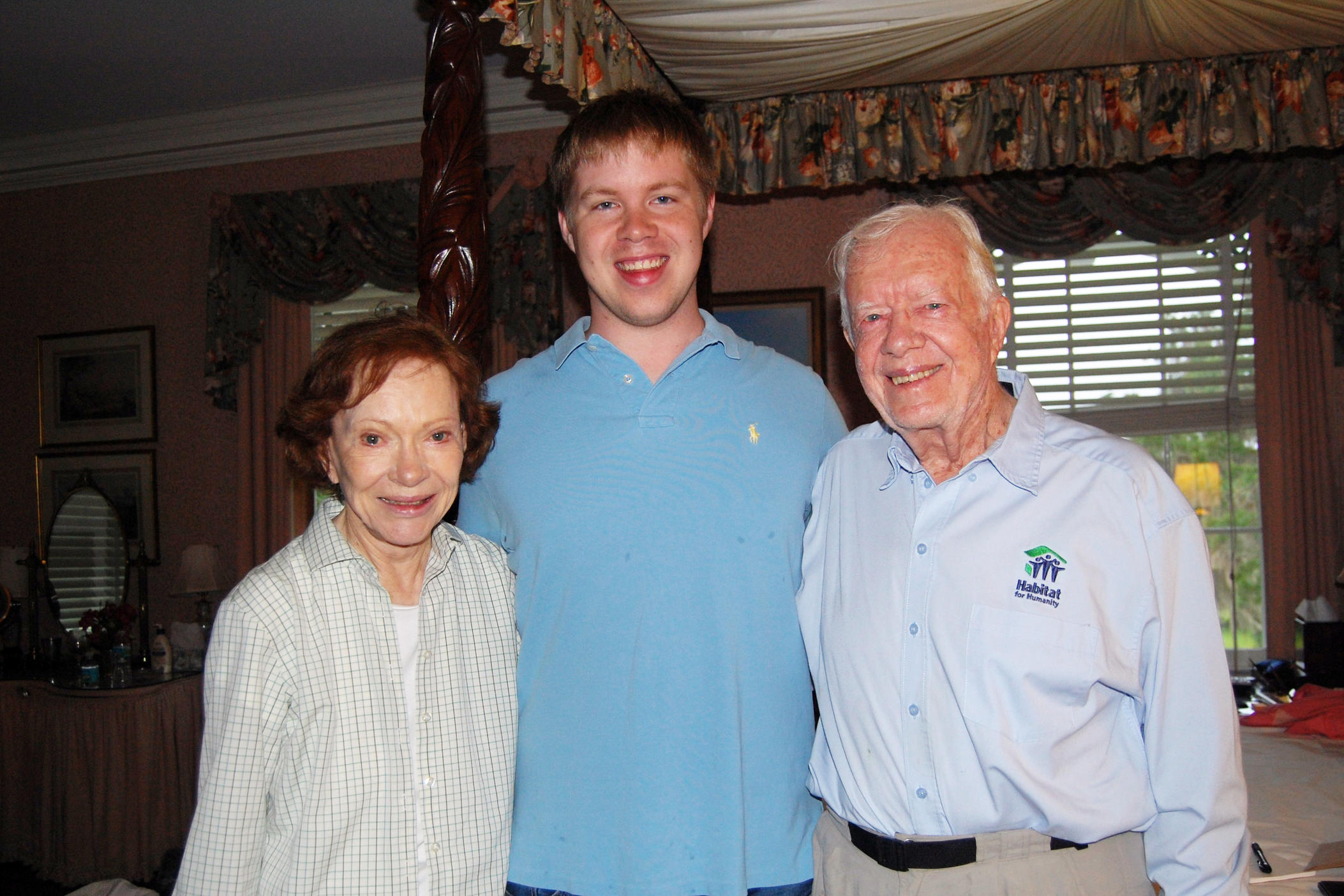Josh Carter with his grandparents, Jimmy and Rosalynn Carter