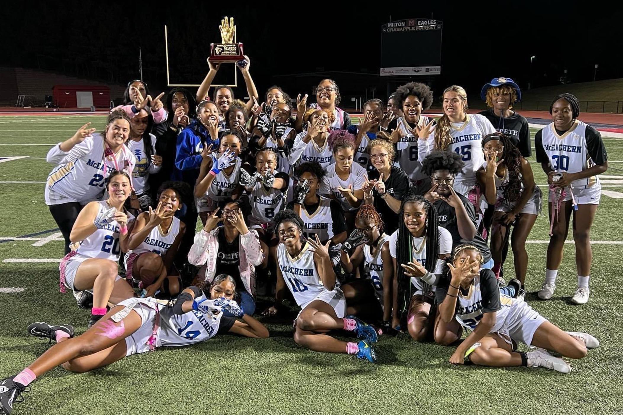 McEachern varsity flag football team