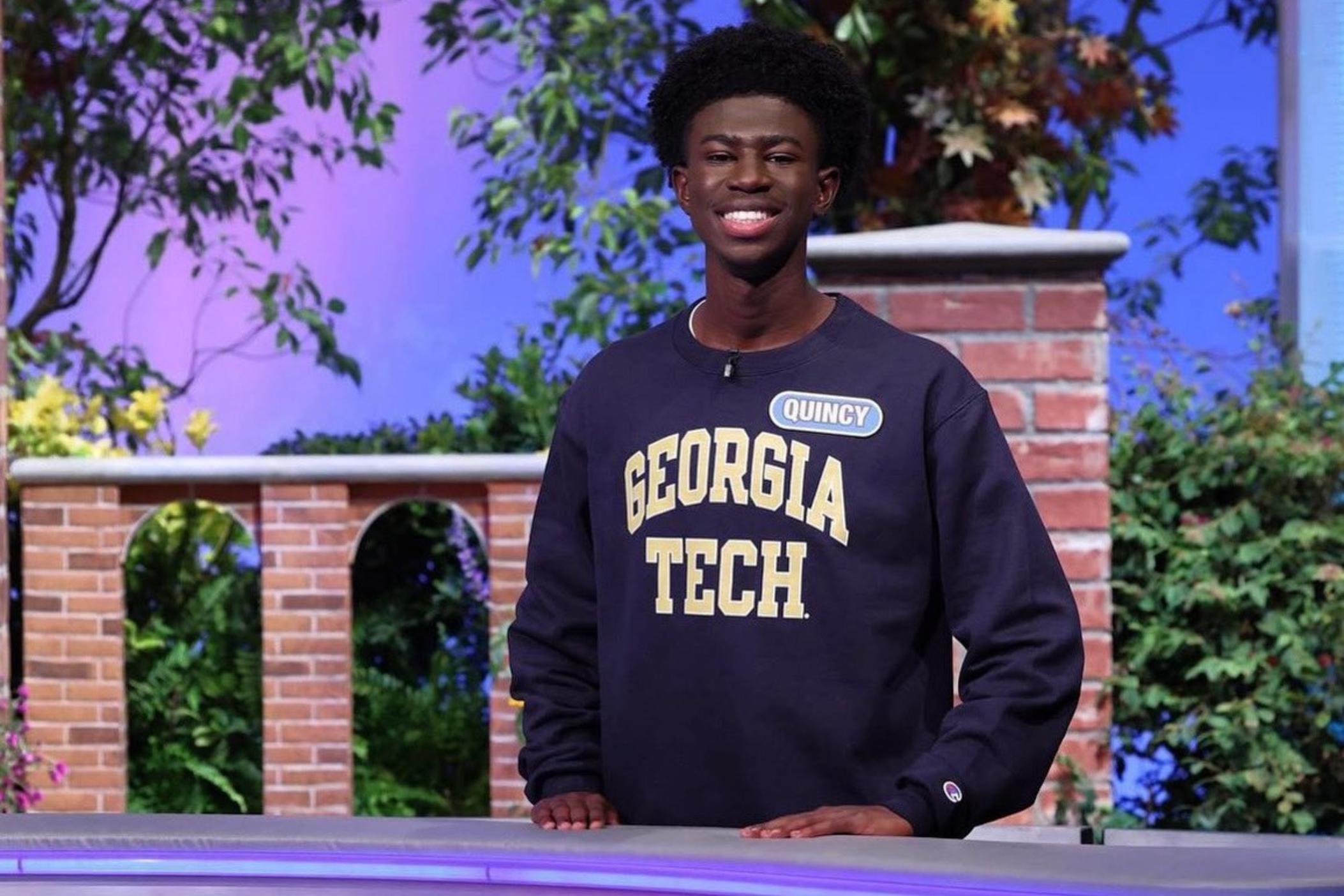 Georgia Tech student Quincy Howard won on TV's "Wheel of Fortune" during the show's 2022 College Week competition.