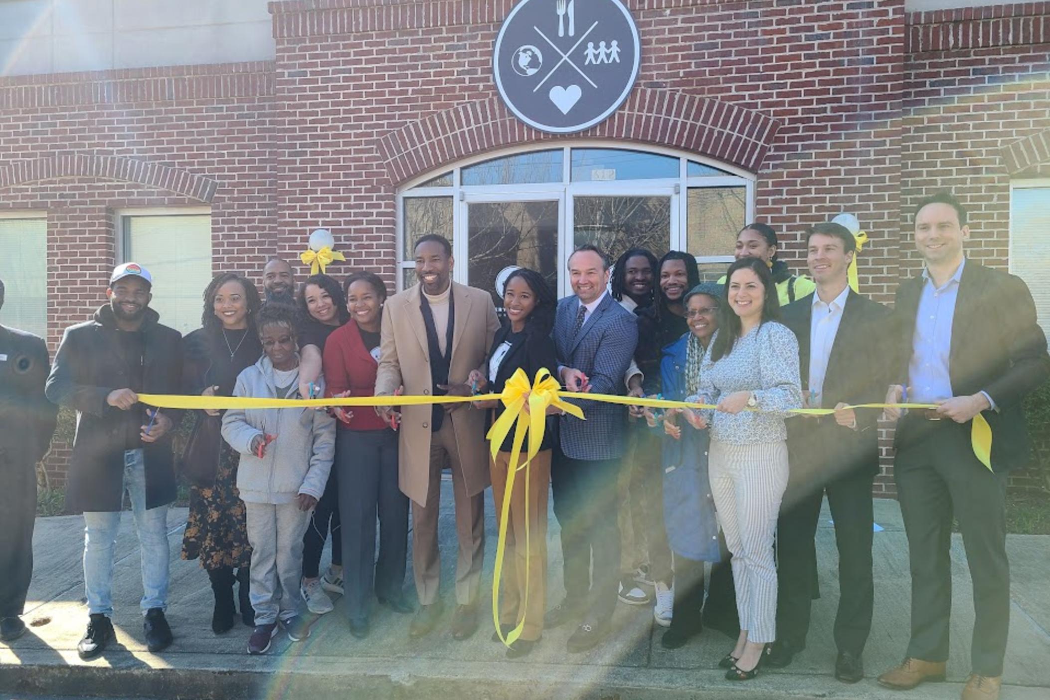 The Everyone Eats Foundation held a ribbon cutting ceremony March 20, 2023. The building is a partnership with Anthem Blue Cross Blue Shield to address food insecurity.