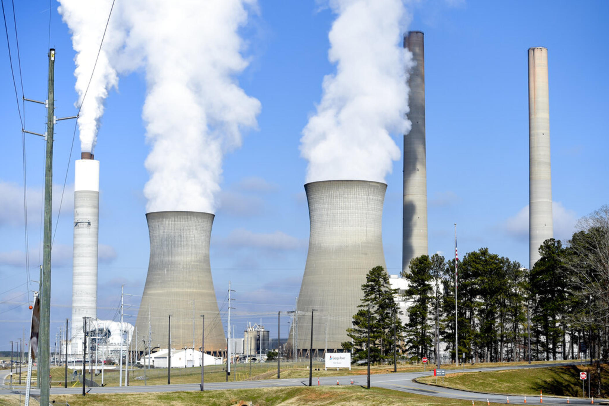 Georgia Power Co.'s Plant Bowen, commonly known as Bowen Steam Plant, burns coal to generate electricity on Dec. 14, 2020, in Euharlee, Ga. The company on Tuesday, Feb. 28, 2023, asked state regulators to allow it to collect billions more from customers beginning in June to pay for the increased costs of coal and natural gas.