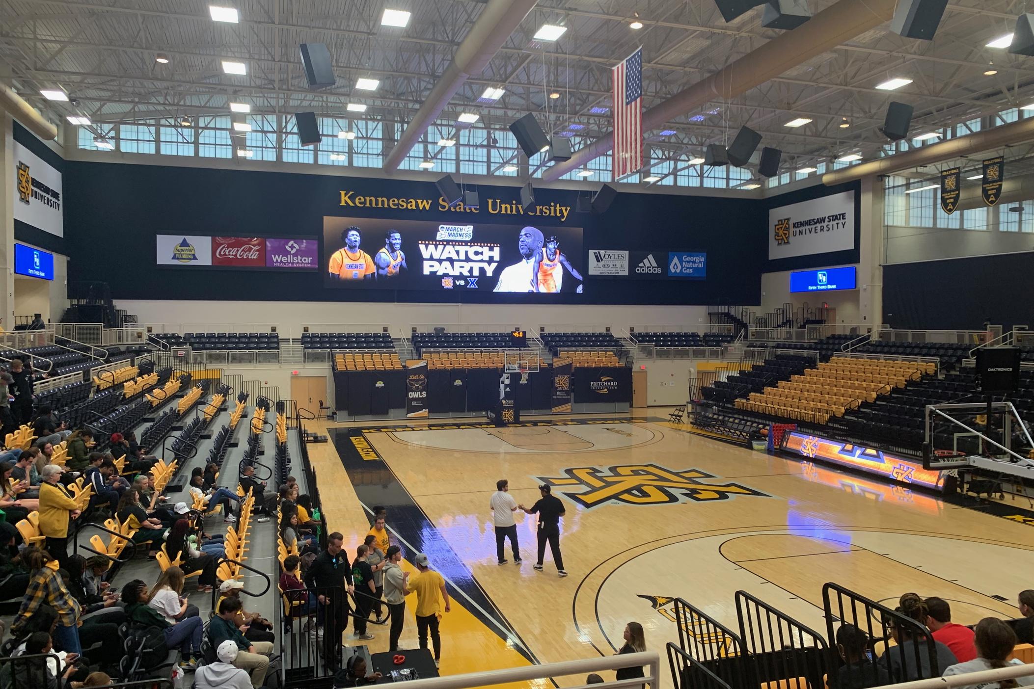 Basketball arena.