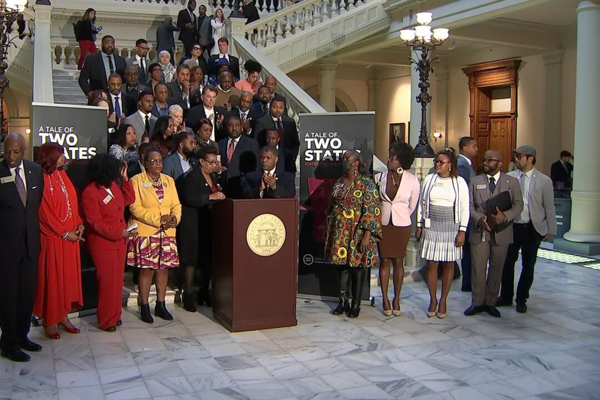 The Urban League of Greater Atlanta unveil their State of Black Georgia report at the state Capitol