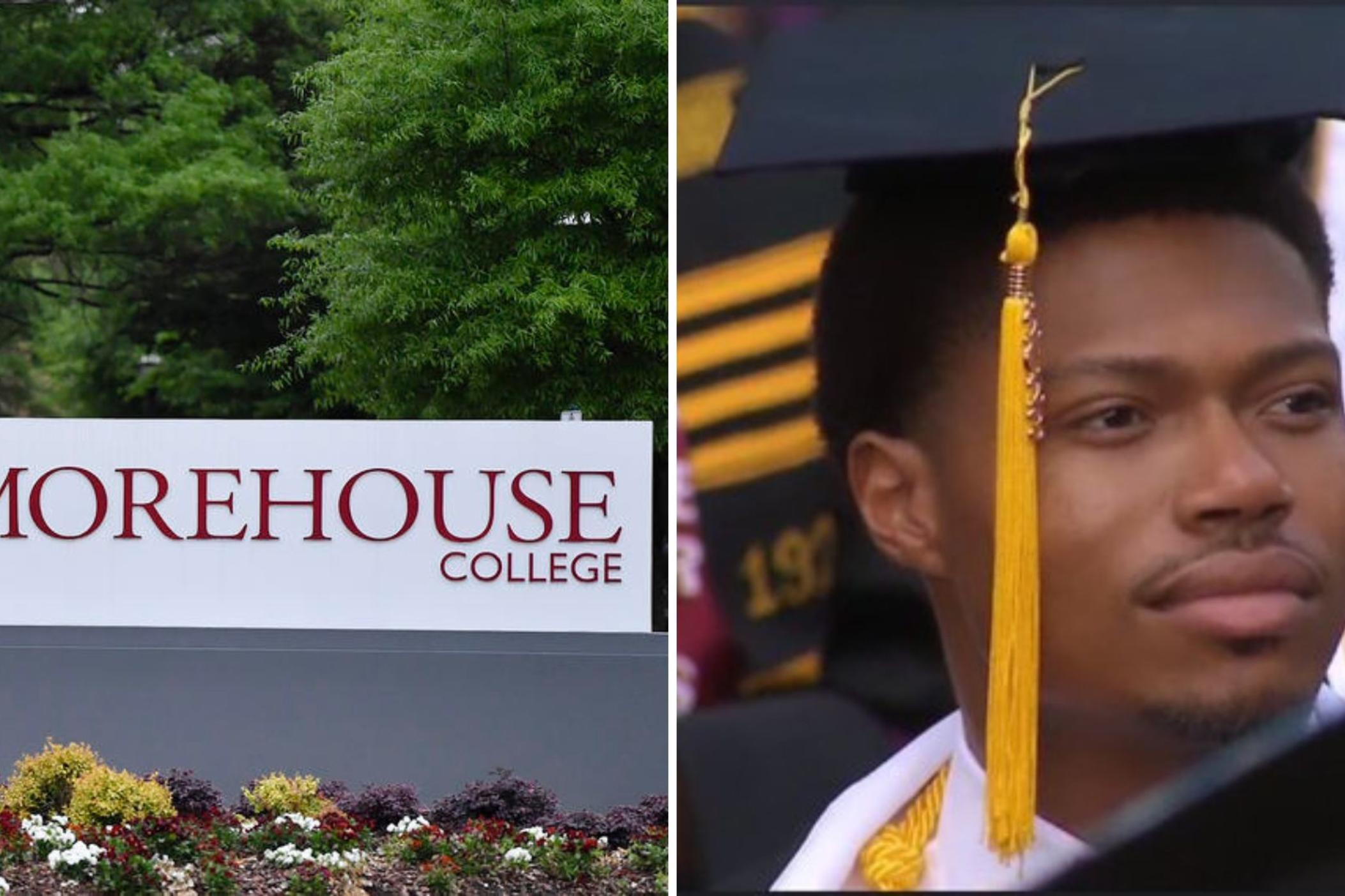 Morehouse college sign, Jalen Brown