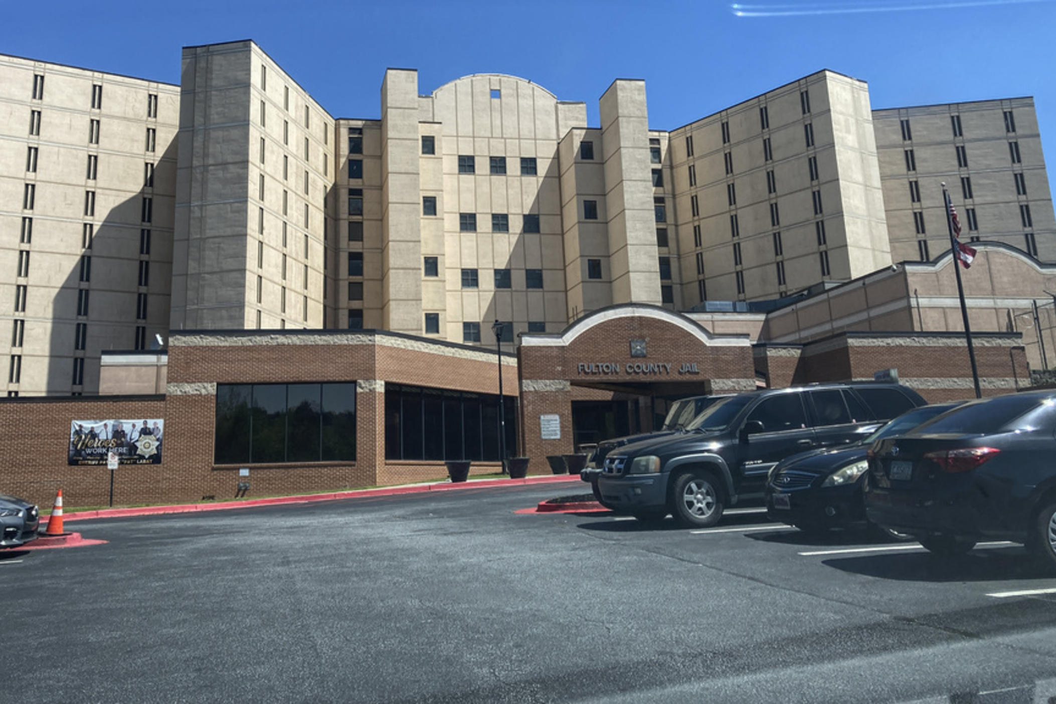 The Fulton County Jail is shown April 11, 2023, in Atlanta.