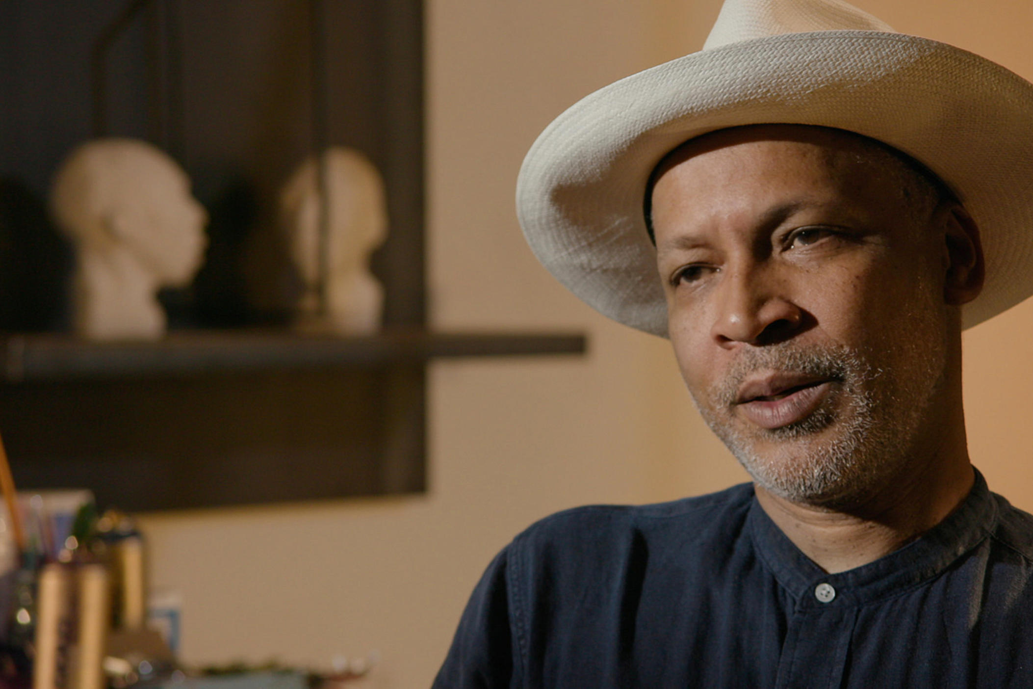 Radcliffe Bailey appears in the 2021 HBO documentary, Black Art: In the Absence of Light.