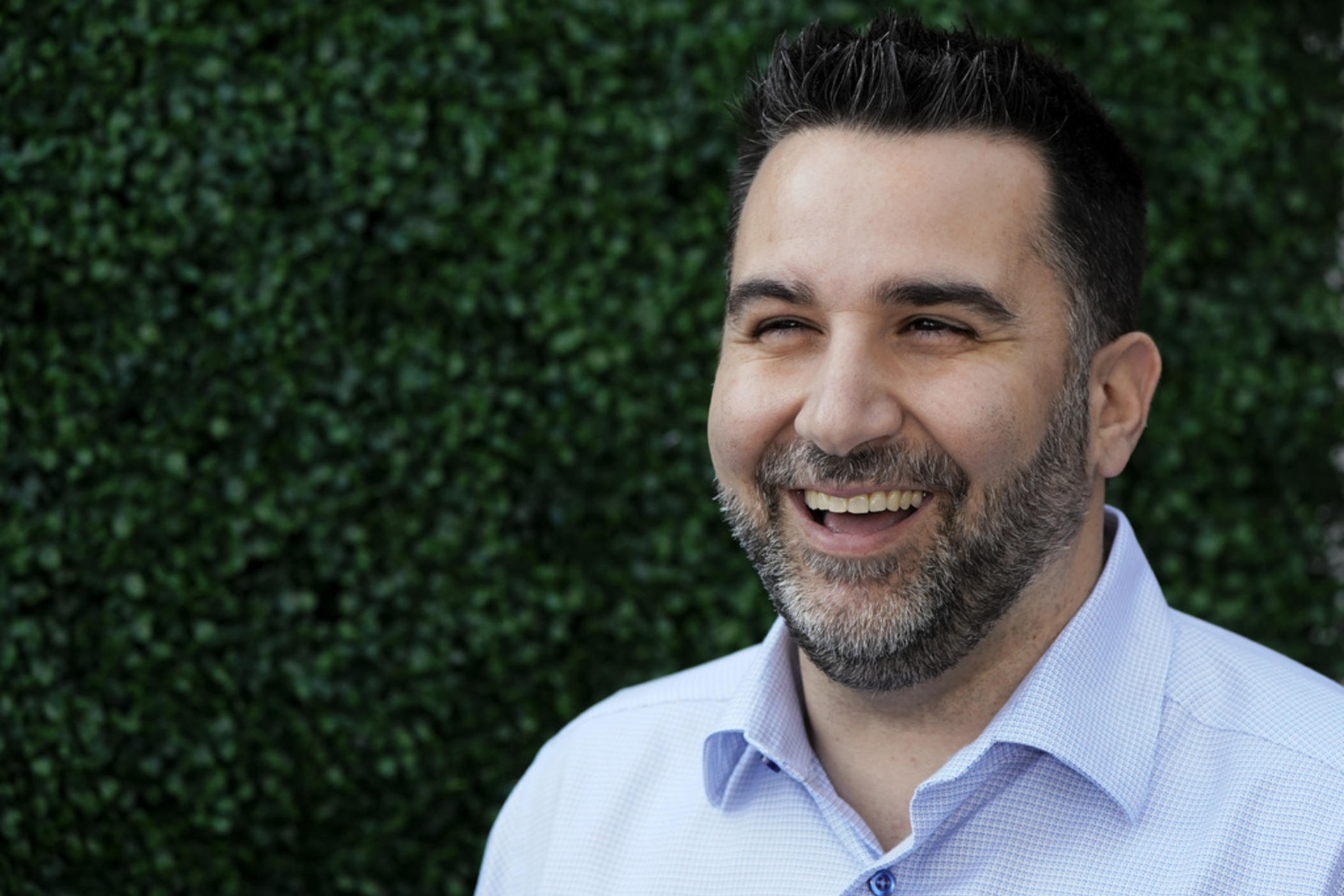 Atlanta Braves general manager Alex Anthopoulos talks with reporters during Major League Baseball's general manager meetings, Wednesday, Nov. 10, 2021, in Carlsbad, Calif. The Atlanta Braves have agreed to a contract extension with general manager Alex Anthopoulos that will keep him with the six-time reigning NL East champions through the 2031 season. The team announced the deal Friday, Jan. 12, 2024.