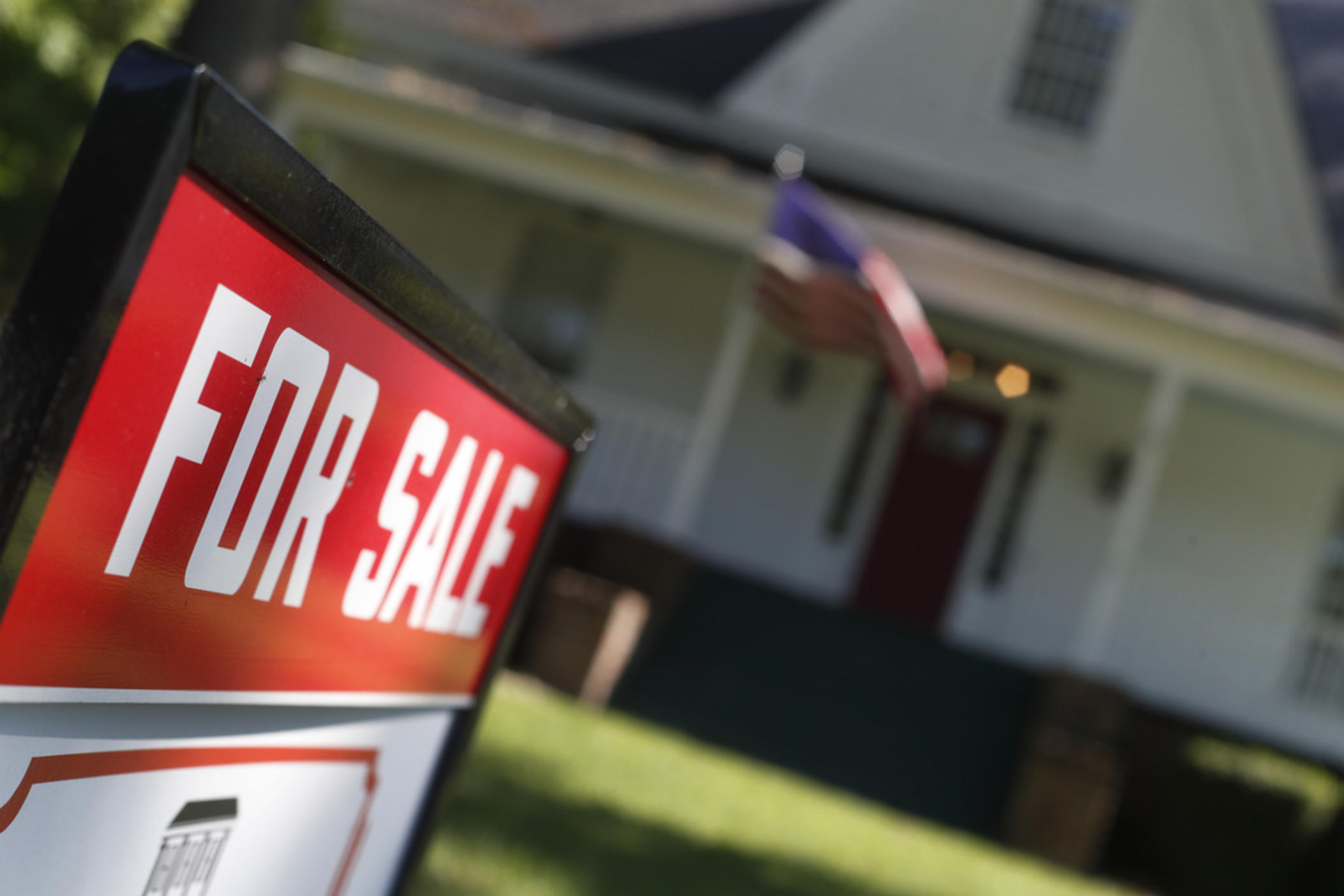 This June 20, 2019, file photo shows an existing home is offered for sale in Rutledge, Ga. Georgia lawmakers are proposing measures in 2024 to stem higher property tax bills driven by a sharp rise in property values. 