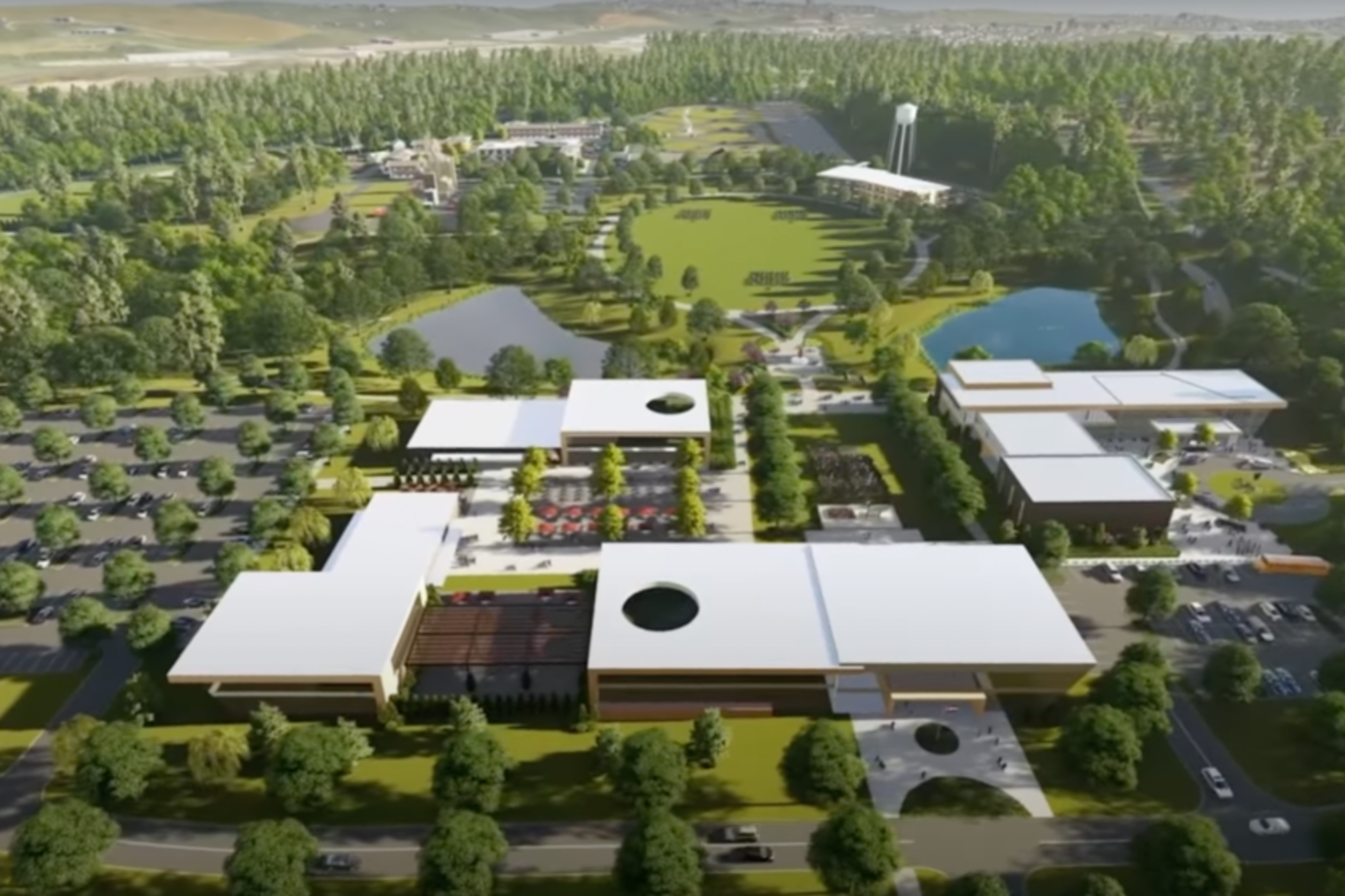 A rendering of the Atlanta Public Safety Training Center. 