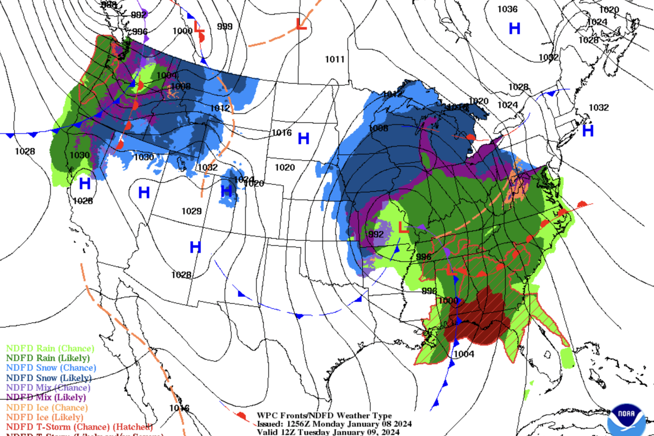 The National Weather Service issues a Hazardous Weather Outlook for parts of Georgia in effect from Jan. 8. to Jan. 14, 2024.