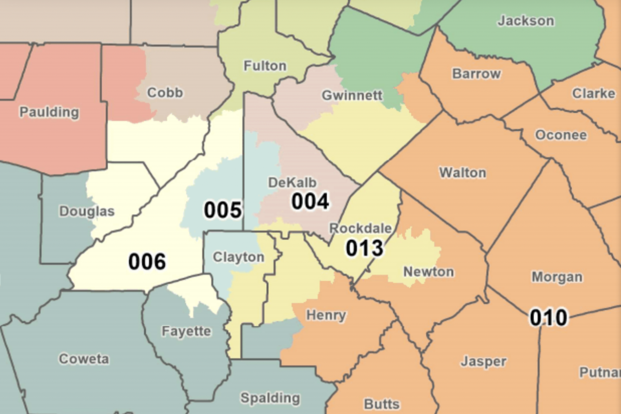 A December 2023 map shows the new congressional district lines.