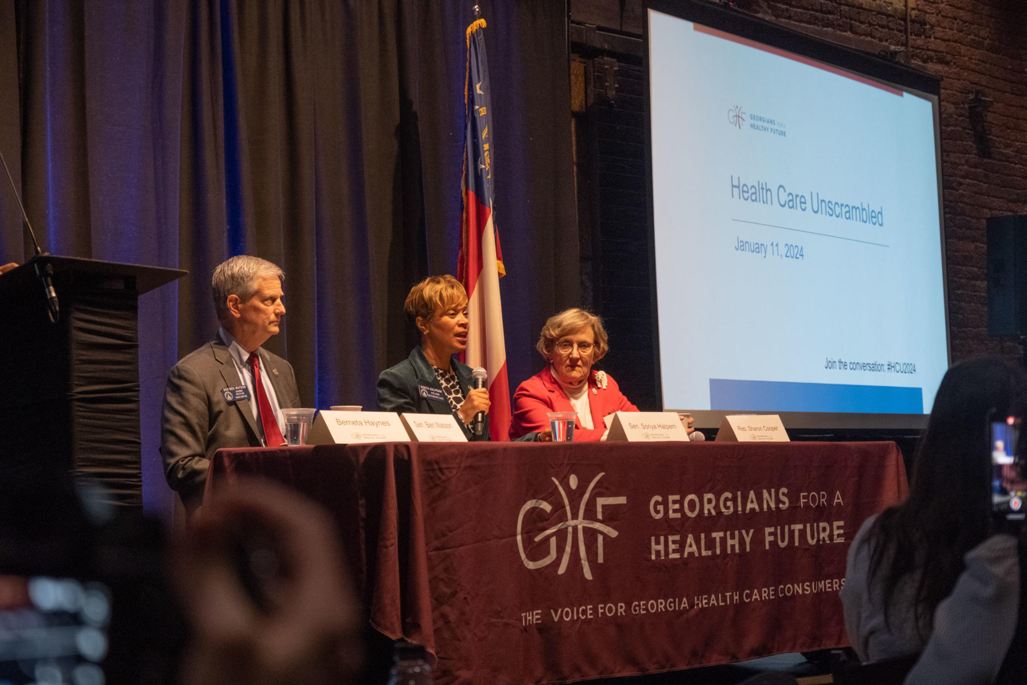 lawmakers at Georgians for a Healthy Future event
