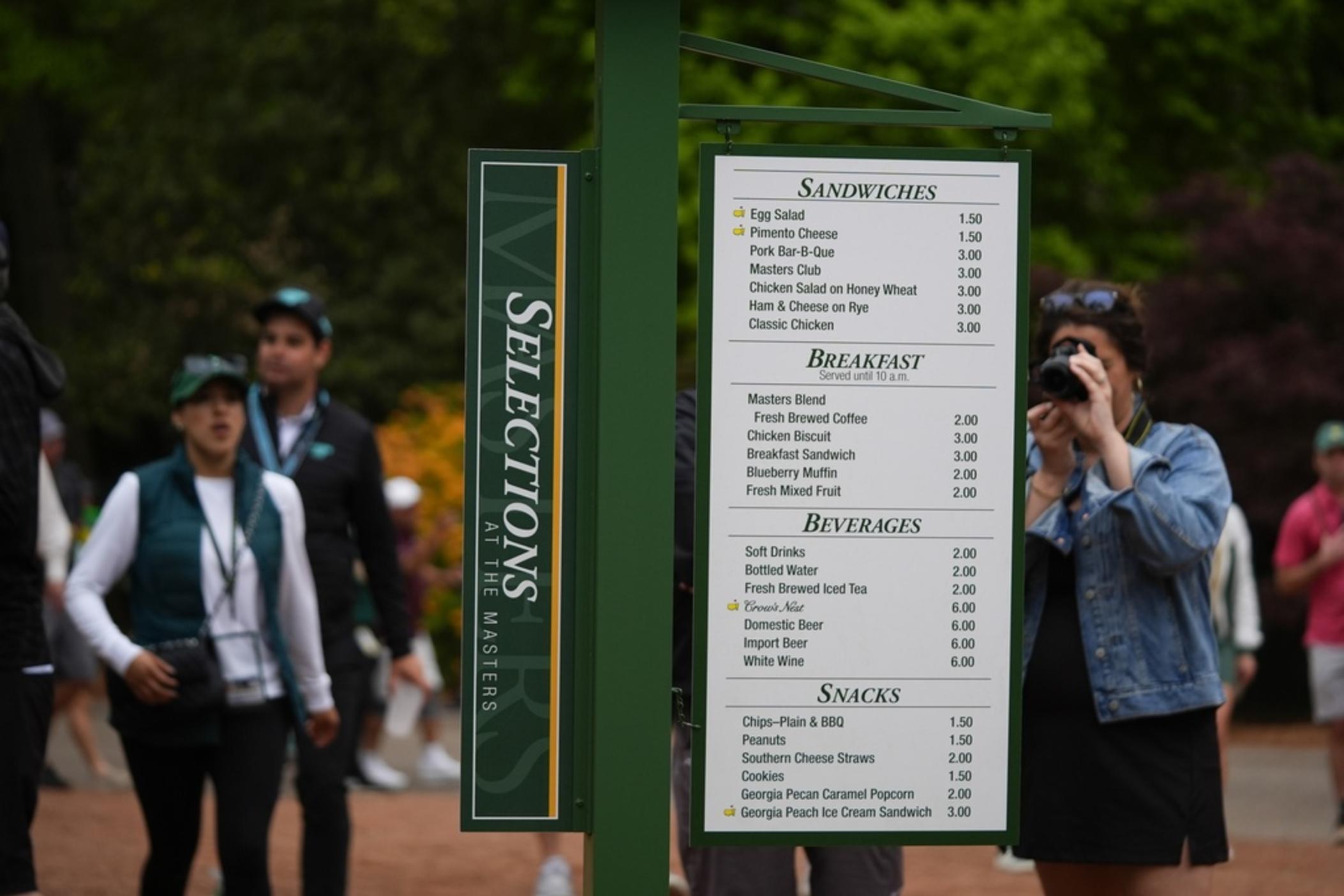 No inflation here Affordable Masters' menu still includes 1.50