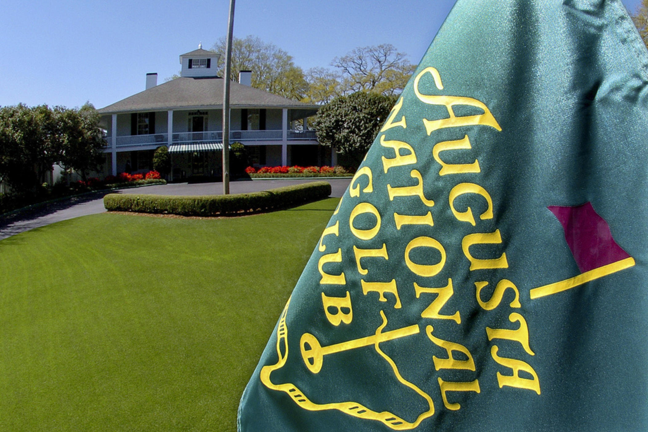The clubhouse of the Augusta National Golf Club in Augusta, Ga., is seen in this Sunday, April 3, 2005, file photo. Richard Globensky, a former warehouse assistant for the Augusta National Golf Club in Georgia, pleaded guilty Wednesday, May 15, 2024, to transporting millions of dollars worth of stolen Masters tournament memorabilia and historic items including a green jacket belonging to Arnold Palmer.