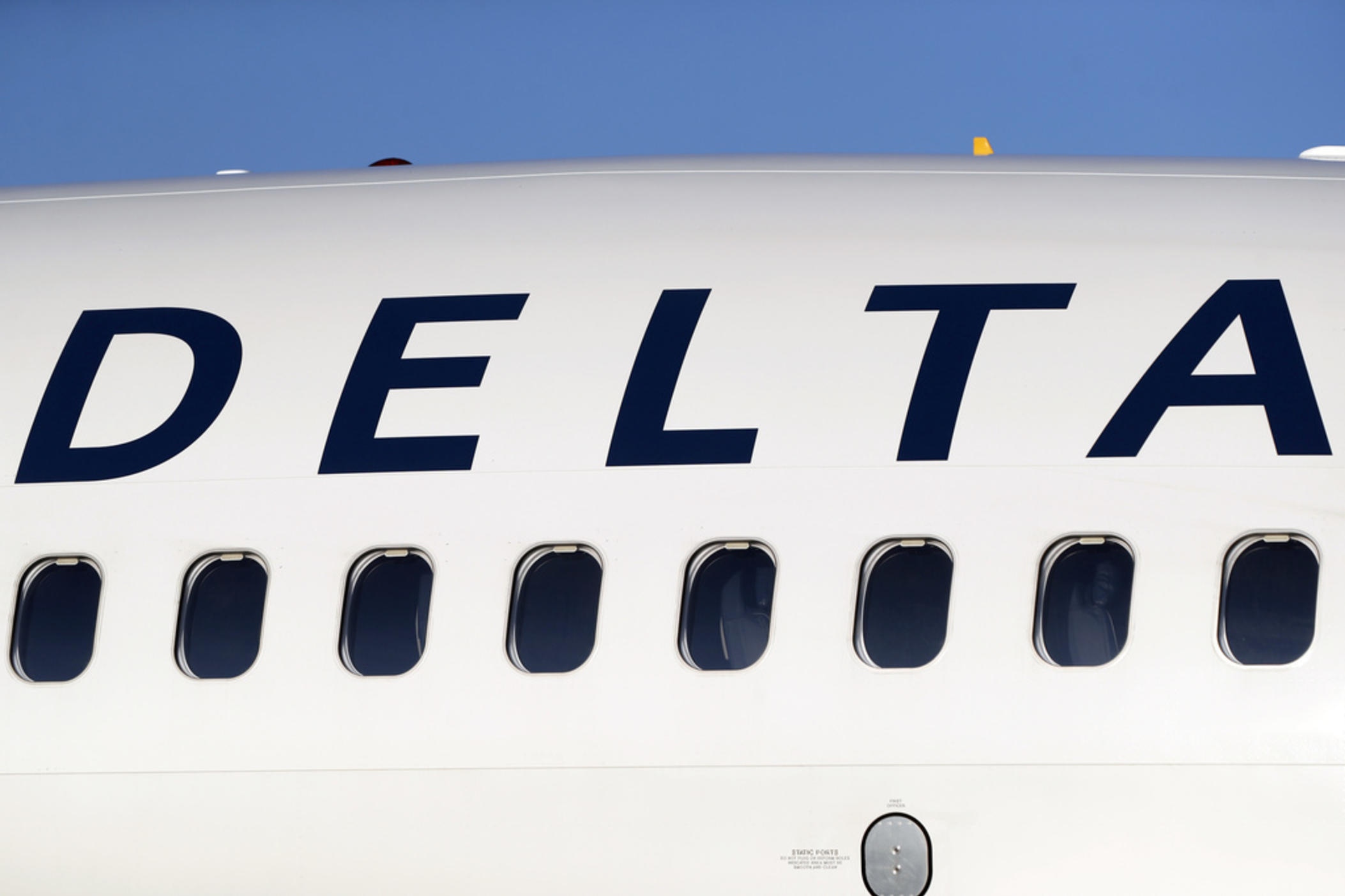 A Delta Air Lines jetliner is shown at Denver International Airport in Denver, June 26, 2019.