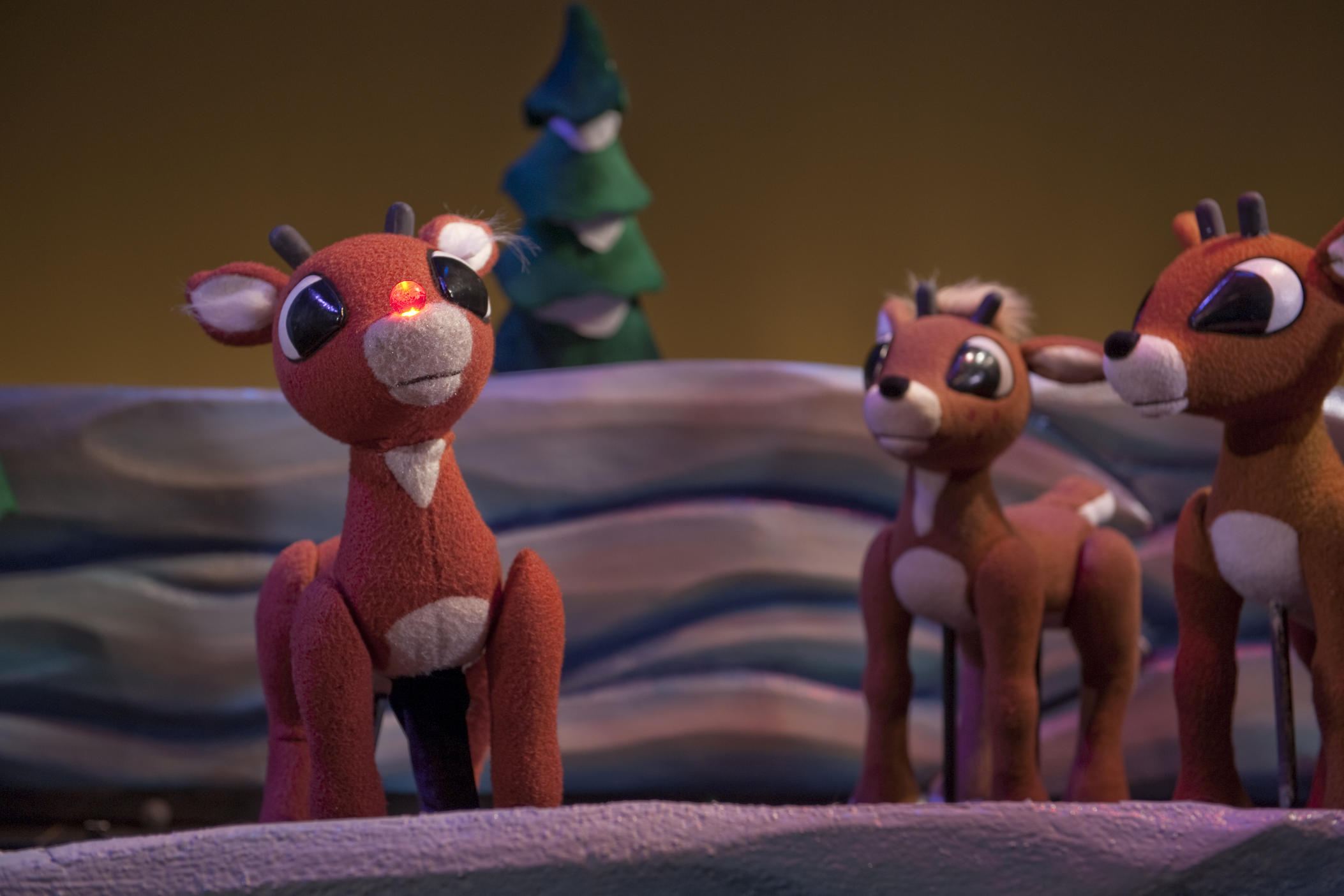 The Center for Puppetry Arts in Atlanta presents the live action puppet show, "Rudolph the Red-Nosed Reindeer" through Dec. 29, 2024. 