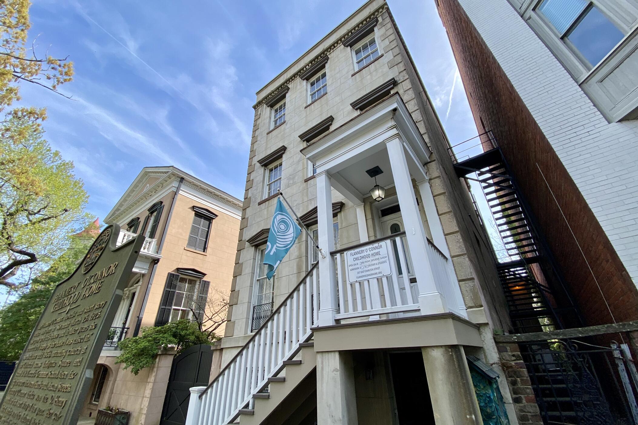 Flannery O'Connor's childhood home in Savannah, located at 207 E. Charlton St.