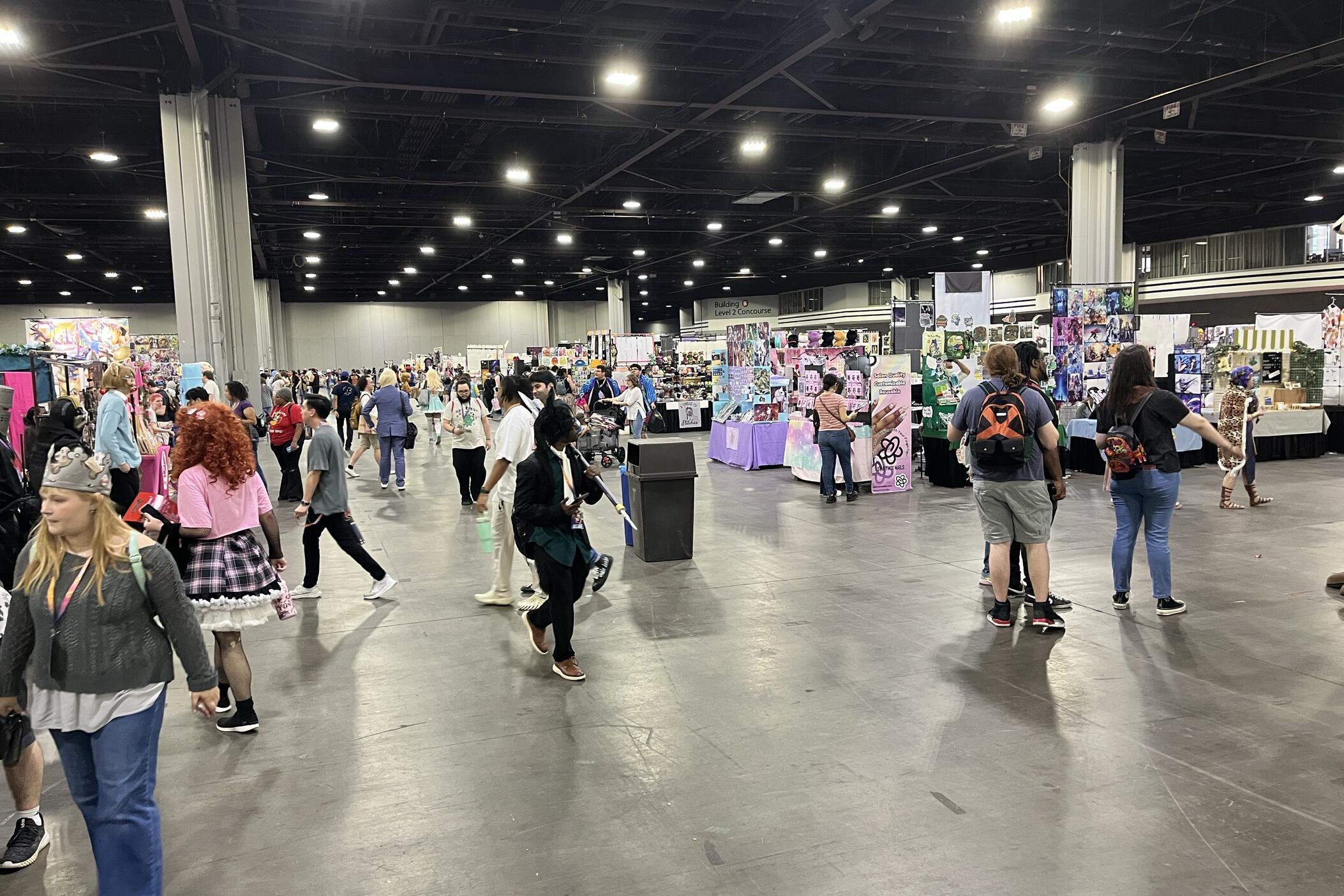 Participants arrive at MomoCon at Atlanta's Georgia World Congress Center on Thursday, May 22, 2025. The event runs through May 25.