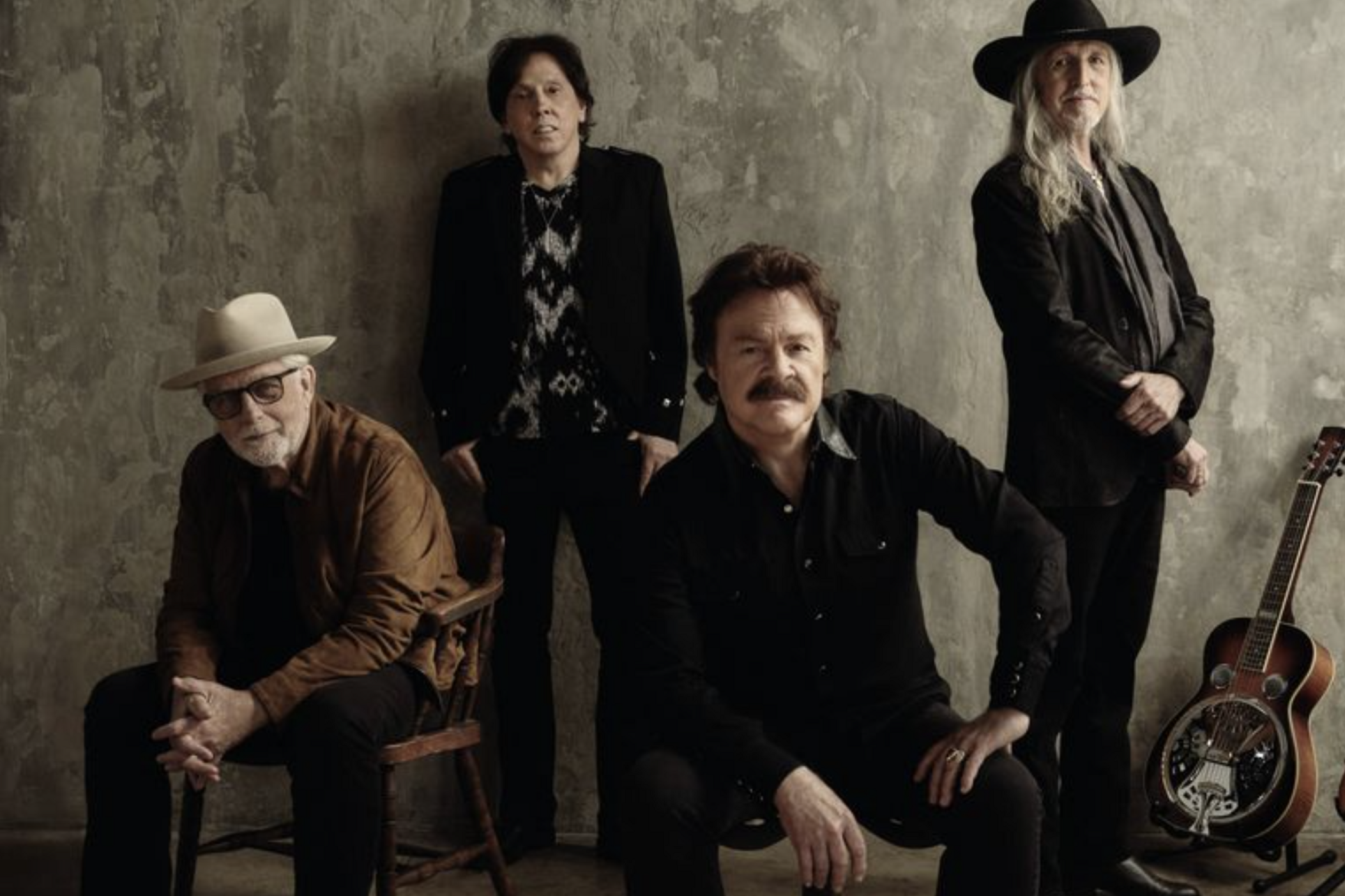 The Doobie Brothers in 2025: (From left): Michael McDonald, John McFee, Tom Johnston and Pat Simmons. The group has a new album, 'Walk This Road,' out on June 6.