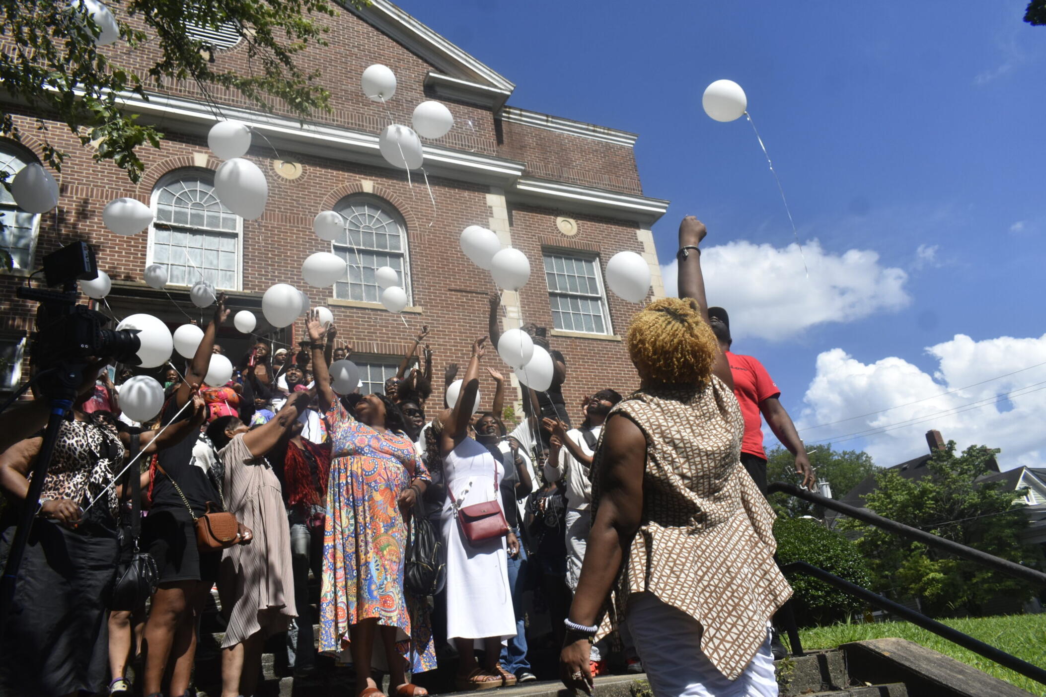  Supporters of Adriana Smith, the brain-dead pregnant Georgia woman being kept on life support, released balloons at an event marking what would have been Smith’s 31st birthday on June 15 at Park Avenue Baptist Church in Atlanta.