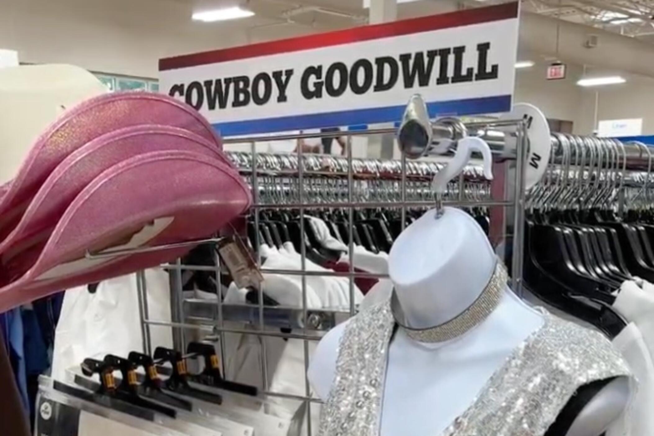 Select Goodwill stores in Atlanta are curating displays of cowboy-inspired clothing for Beyoncé fans.