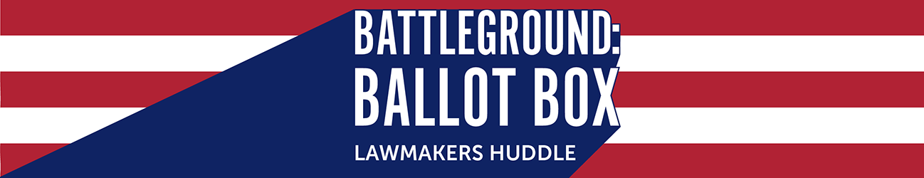 Battleground Ballot Box Lawmakers Huddle Banner
