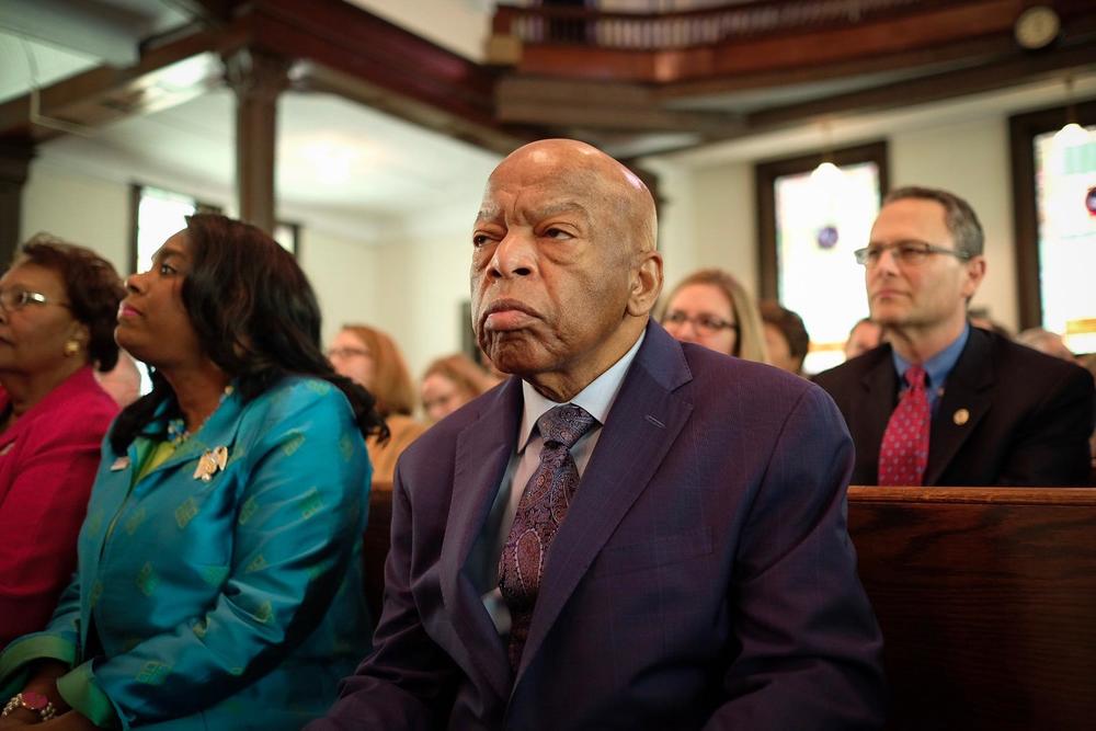 A file photo of the late Congressman John Lewis.