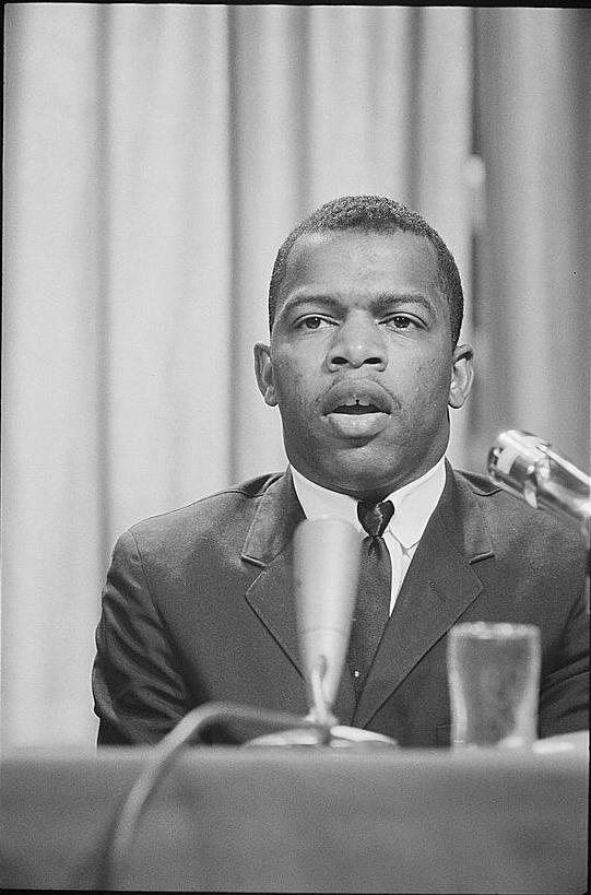 John Lewis, in his early days as an activist.