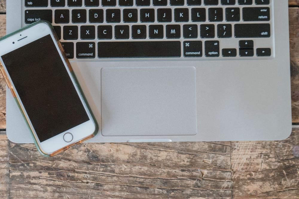 computer and cell phone