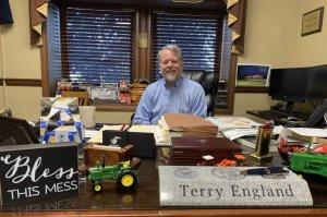 Rep. Terry Englund in his office at the Georgia State Capitol