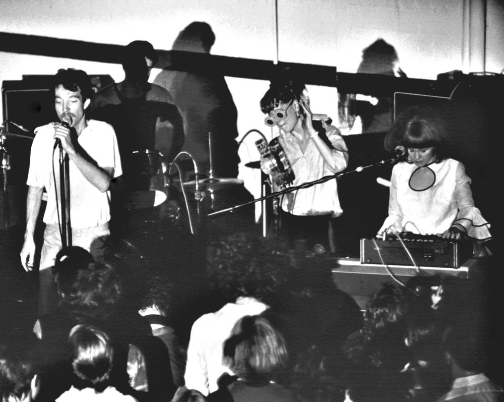 The B-52’s perform at Memorial Hall on the campus of the University of Georgia in November 1978. 