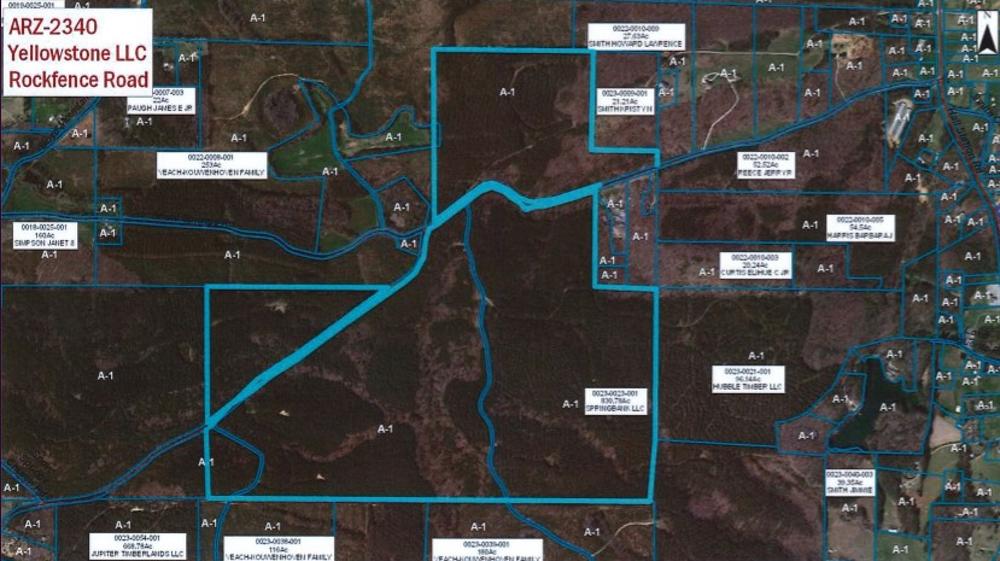 Yellowstone Mining is seeking a zoning change to allow mining near Adairsville.