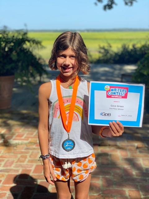 Cece Green with award