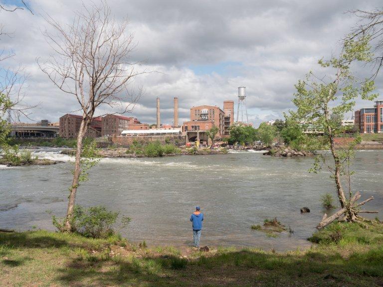The segment of the Chattahoochee River that runs through Columbus is a popular spot for whitewater rafting and fishing. The Columbus Water Work is challenging new state requirements meant to protect water quality.