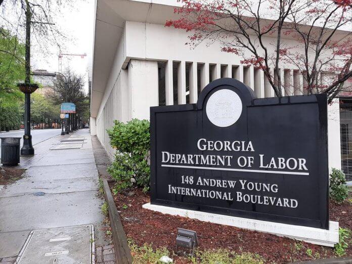 Georgia Department of Labor headquarters sign