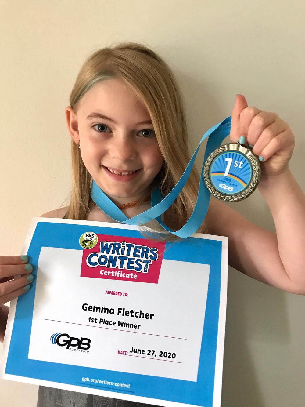 Gemma with award