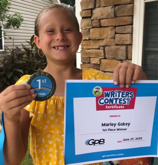 Marley Gokey with award