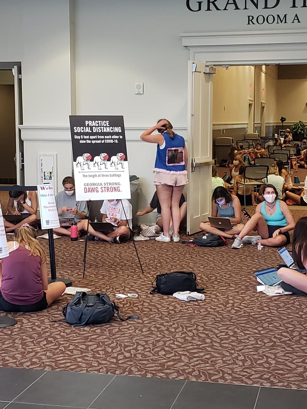 Students at the University of Georgia in the Tate Student Center 