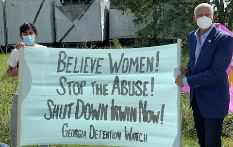 Rep. Hank Johnson visits Irwin County Detention Center Saturday Sept. 26, 2020.