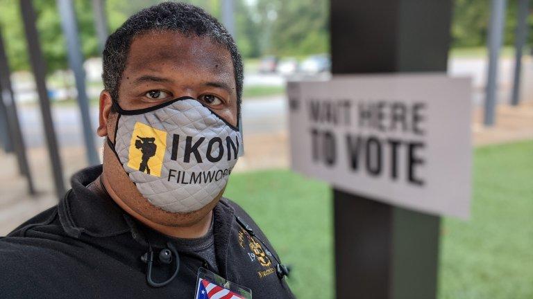 Atlanta’s James Hammond is among 14,600 Georgians who have signed up as poll workers for November’s election.